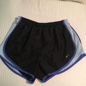 Black and purple Nike shorts